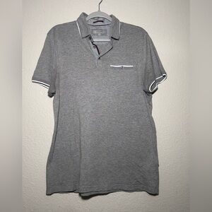 Ted Baker London Short Sleeve grey polo shirt XL